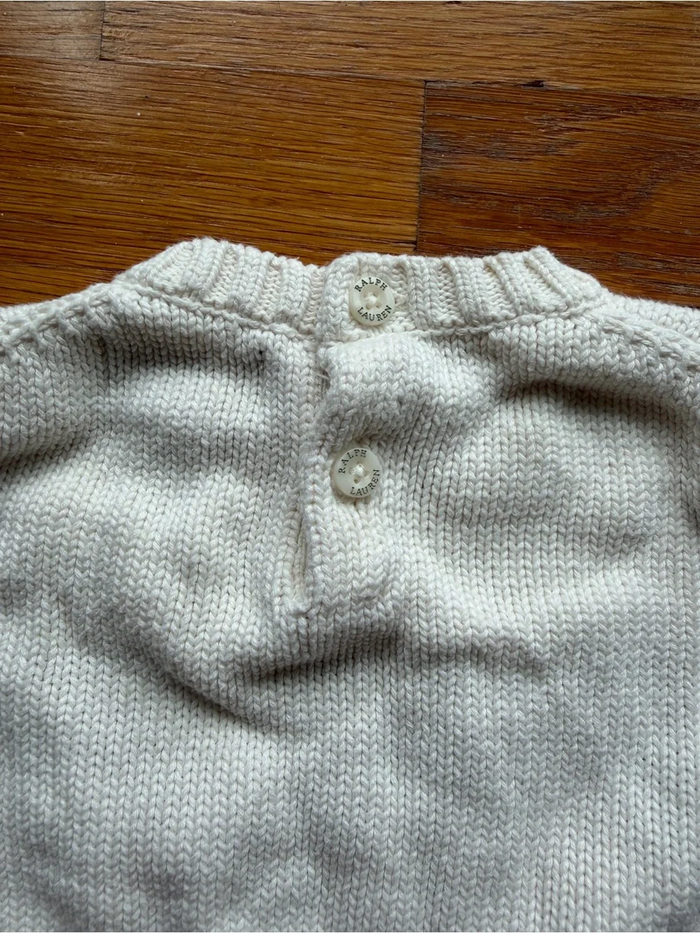 Polo Ralph Lauren Logo Crest Cotton Sweater - Size 3/3T